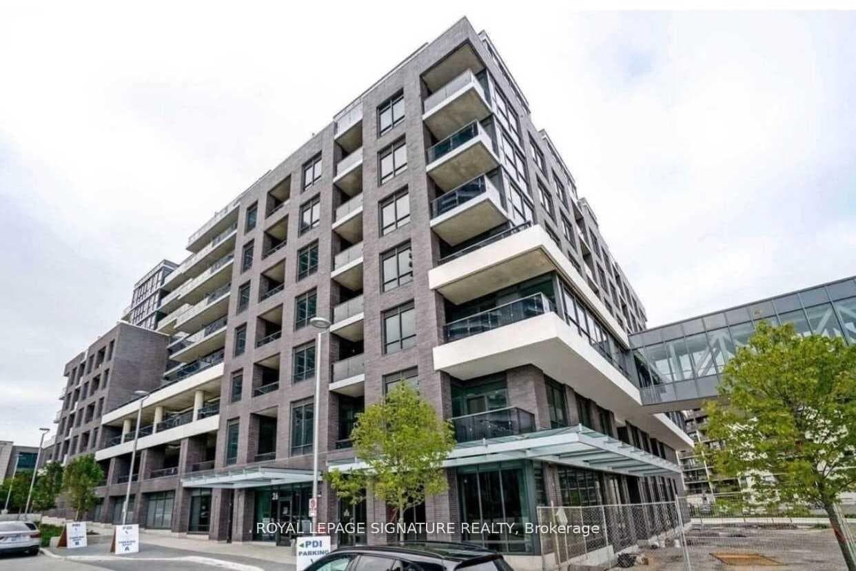 Exterior of 407 - 10 Gibbs Road in Toronto